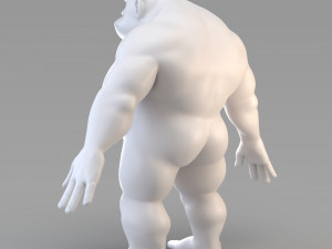 cartoon male giant 3D Model