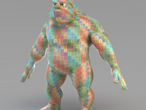 cartoon male giant 3D Model