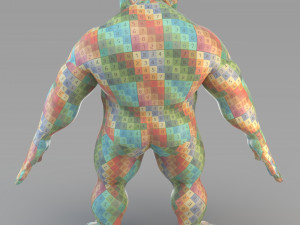 cartoon male giant 3D Model