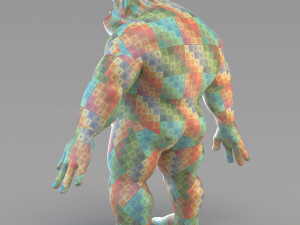 cartoon male giant 3D Model