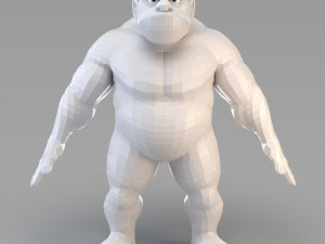 cartoon male giant 3D Model