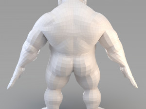 cartoon male giant 3D Model