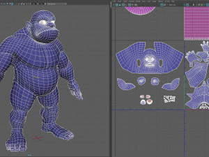 cartoon male giant 3D Model