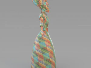 vecchia principessa dei cartoni animati Modello 3D