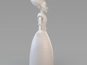 vecchia principessa dei cartoni animati Modello 3D