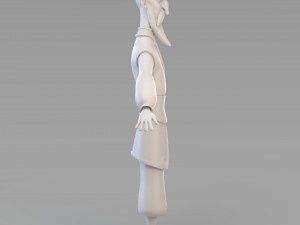 cartoon old wizard 3D Model