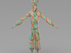 cartoon old wizard 3D Model