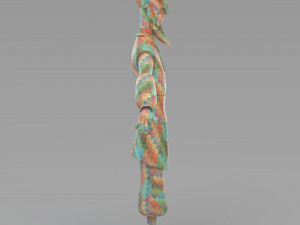 cartoon old wizard 3D Model