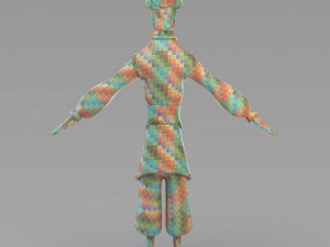 cartoon old wizard 3D Model