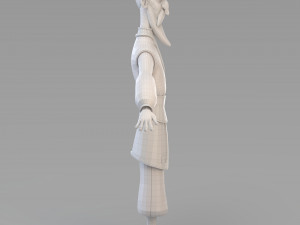 cartoon old wizard 3D Model
