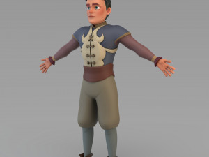 cartoon prince 01 3D Model