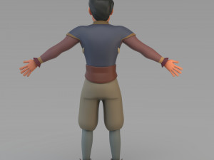cartoon prince 01 Modelo 3D