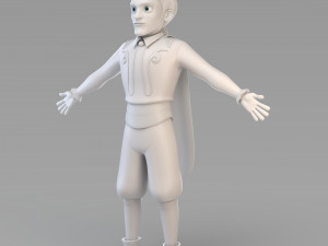 cartoon prince 02 3D Model