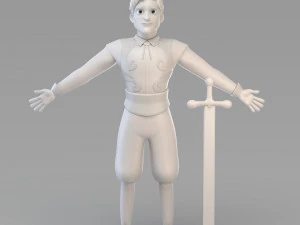 cartoon prince 03 3D Model