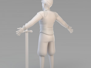 cartoon prince 03 3D Model