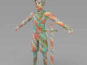 cartoon prince 03 3D Model