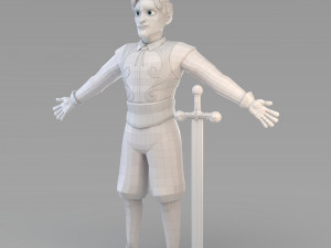 cartoon prince 03 3D Model
