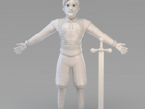 cartoon prince 03 3D Model