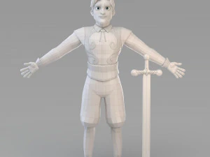cartoon prince 03 3D Model