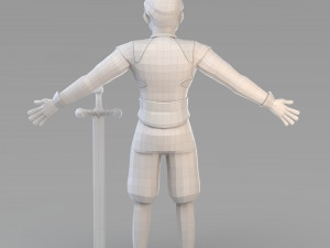 cartoon prince 03 3D Model