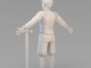 cartoon prince 03 3D Model