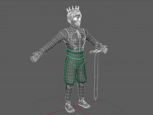cartoon prince 03 3D Model