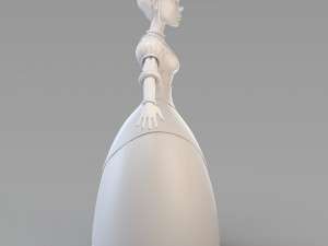 cartoon princess 01 Model 3D