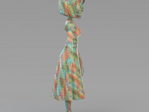 cartoon snow princess 3Dモデル