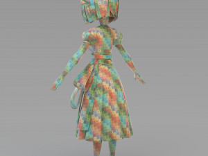 cartoon snow princess 3Dモデル