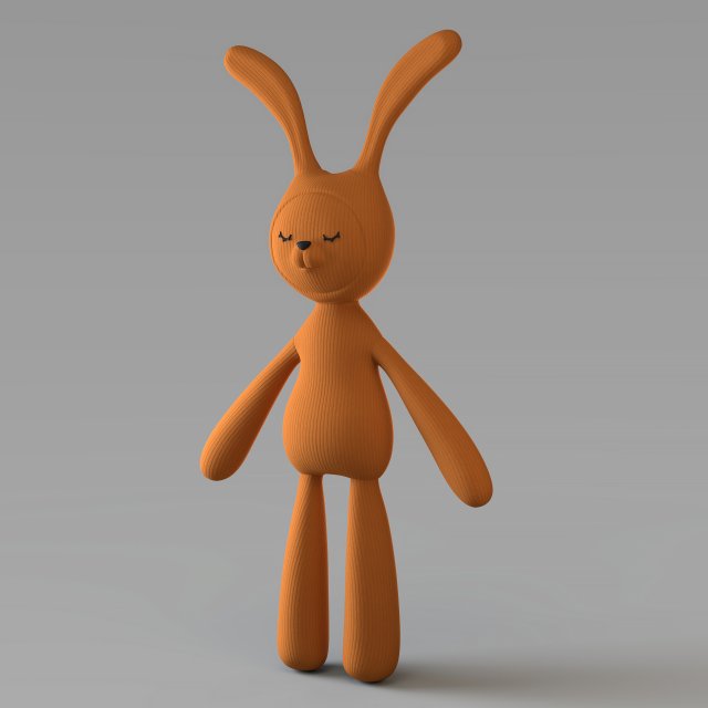 cloth rabbit doll 3D-Modell .c4d .max .obj .3ds .fbx .stl .blend 