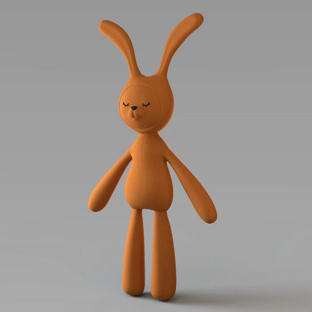cloth rabbit doll 3D Model .c4d .max .obj .3ds .fbx .stl .blend 
