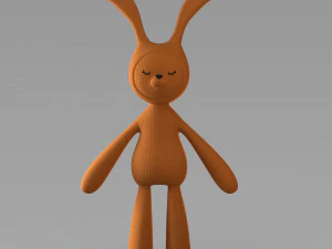 cloth rabbit doll 3D Model
