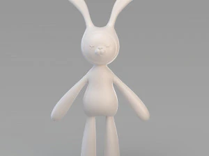 cloth rabbit doll 3D Model