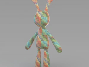 cloth rabbit doll 3D Model