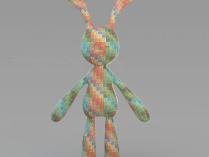 cloth rabbit doll 3D Model