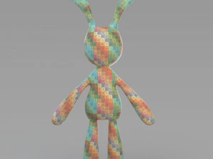 cloth rabbit doll 3D Model
