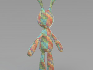cloth rabbit doll 3D-Modell