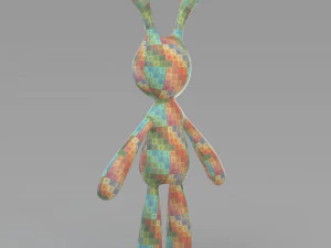cloth rabbit doll 3D Model