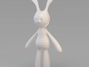cloth rabbit doll 3D Model