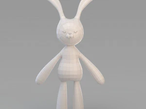 cloth rabbit doll 3D Model