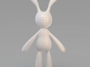cloth rabbit doll 3D Model