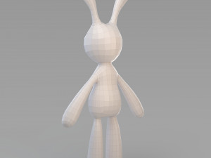 cloth rabbit doll 3D-Modell