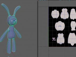 cloth rabbit doll 3D Model