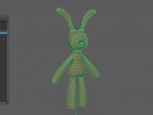 cloth rabbit doll 3D Model