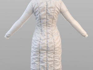scifi puffed dress marvelous designer Modello 3D