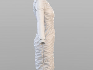 scifi puffed dress marvelous designer Modello 3D