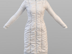 scifi puffed dress marvelous designer Modello 3D