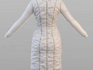 scifi puffed dress marvelous designer Modello 3D