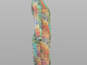 scifi puffed dress marvelous designer Modello 3D