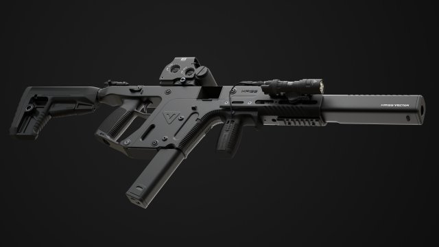 kriss vector gen 2 sub-d 3D Model .c4d .max .obj .3ds .fbx .stl .blend 